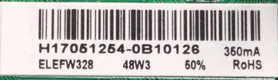 MAIN FUENTE PARA TV ELEMENT / NUMERO DE PARTE ELEFW328 / TP.MS3553T.PB708 / 3200335506 / 320021034203005 / H17051254-0B10126 / PANEL BOEI320WX1-01 / DISPLAY HV320WHB-N81 REV.1.0 / MODELO ELEFW328	 - Imagen 2